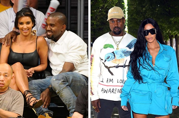 2. Ким Кардашян и Канье Уэст