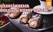 Göz Kırpma Hızında Yapıp Gönüllerde Taht Kuracağınız Bir Tatlı: Çilekli Krema Dolgulu Kolay Pasta Nasıl Yapılır?
