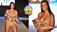 Bikini Defilesinde Yürüyüşünü 5 Aylık Bebeğini Emzirerek Tamamlayan Model: Mara Martin
