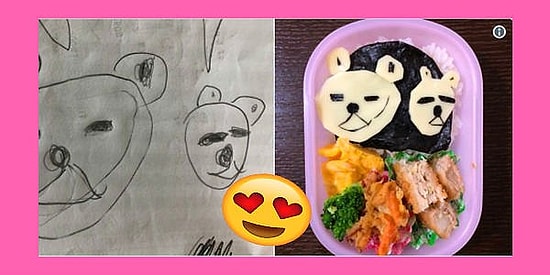 Папа из Японии превращает рисунки дочери во вкусные обеды и "ссобойки"