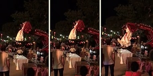 Başka Ülkede Yaşayamam: Düğüne Kepçeyle Gelen Çift, Kepçeden Düştü!