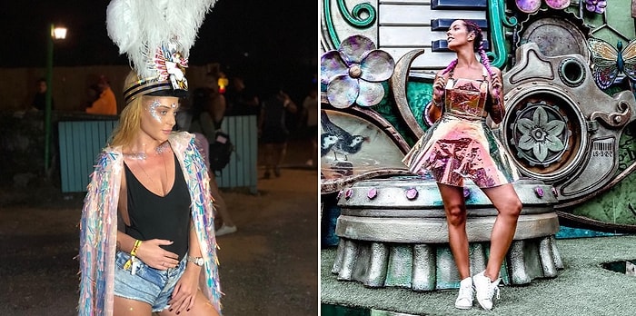 Самые броские наряды с последних фестивалей Tomorrowland, Lollapalooza и других
