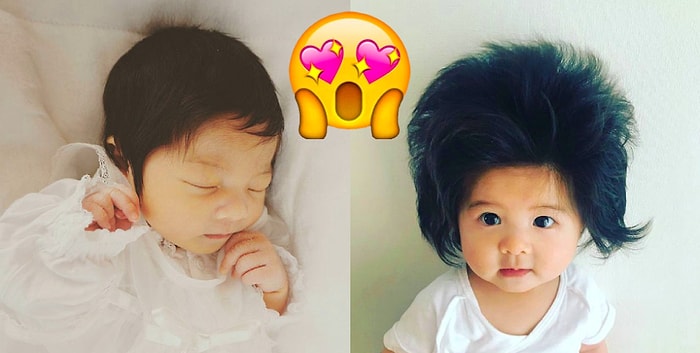 Малышке всего 6 месяцев, но её причёска уже покорила сердца 80 тысяч фолловеров в Инстаграм