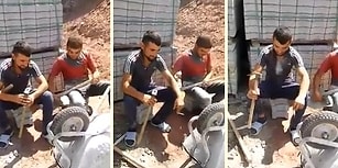 Ellerindeki Kısıtlı İmkanlarla Canlı Müzik Yapıp Gönüllerince Eğlenen İkili
