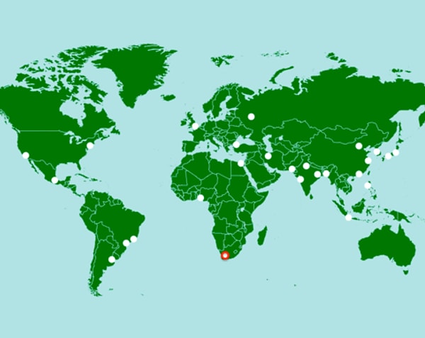 10. Какой город отмечен красным кружочком?