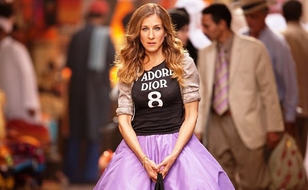 10. Сара Джессика Паркер в роли Кэрри Брэдшоу в сериале "Секс в большом городе"