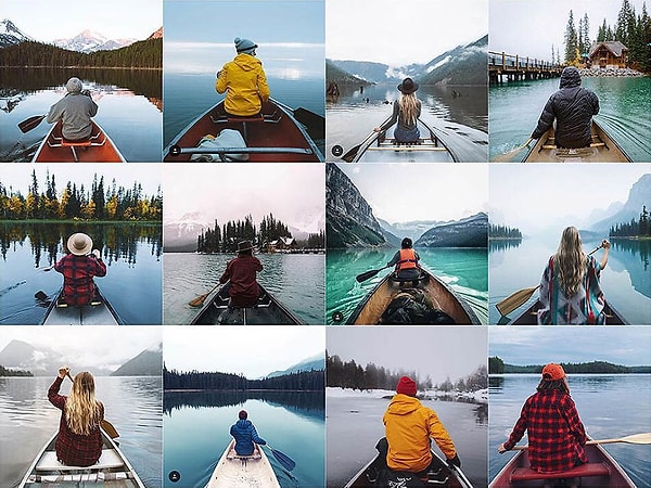 9. Человек в каноэ