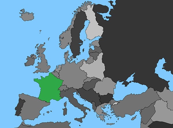 6. Какая страна отмечена на карте?