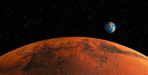 Mars, gün batımından hemen sonra gökyüzünde güneybatı ufuk çizgisi yönünde belirecek.