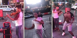 Sokak Müzisyeninin Performansına Danslarıyla Eşlik Ederek Dünyayı 1 Dakikalığına Güzelleştiren İnsanlar