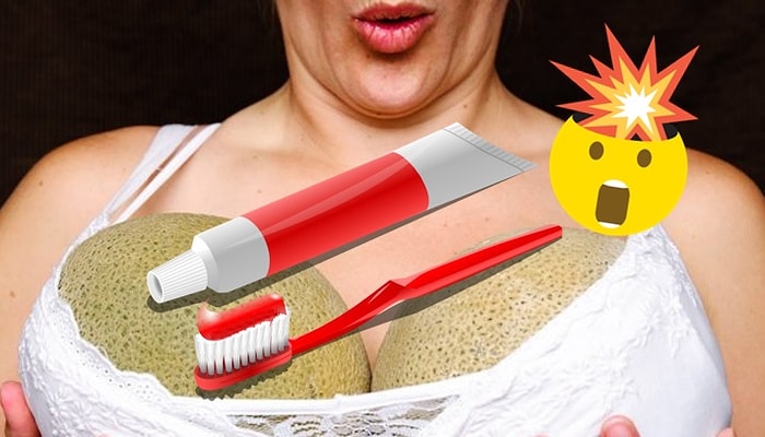 Зачем женщины мажут грудь зубной пастой?