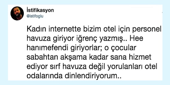 Personelin Havuza Girmesinden İğrenen Müşteriye Otel Sahibinden Şık Kapak