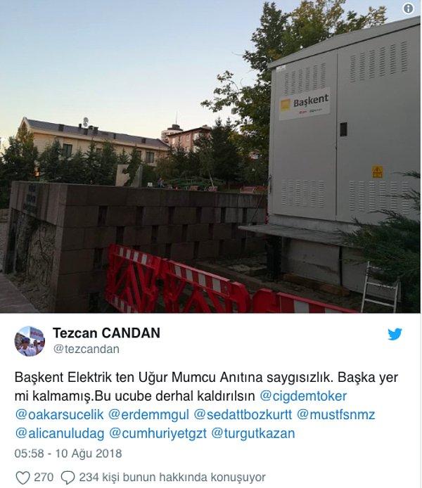 Mimarlar Odası Ankara Şube Başkanı Tezcan Candan Twitter hesabından şu fotoğrafı paylaştı 👇