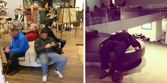 "Еще не все?!", или Как проводят время мужья на шопинге в ожидании своих жен