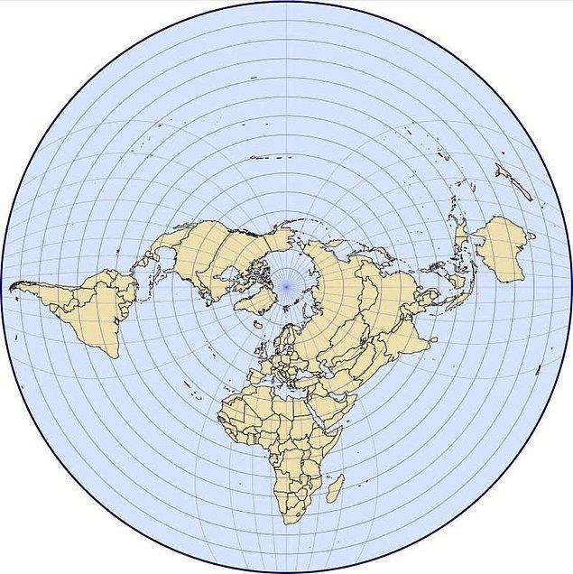 21. Klasik ve yanıltıcı Mercator Projection yerine önerilen yeni bir harita: Hellereal Boreal Triaxial Projection
