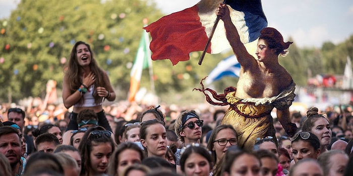 Что было бы, если бы персонажи известных картин посетили музыкальные фестивали