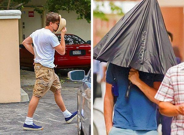 1. Her an her yerden çıkabilen fotoğrafçılardan kaçmak için neye ihtiyacı olduğunu çok iyi bilen Leonardo DiCaprio
