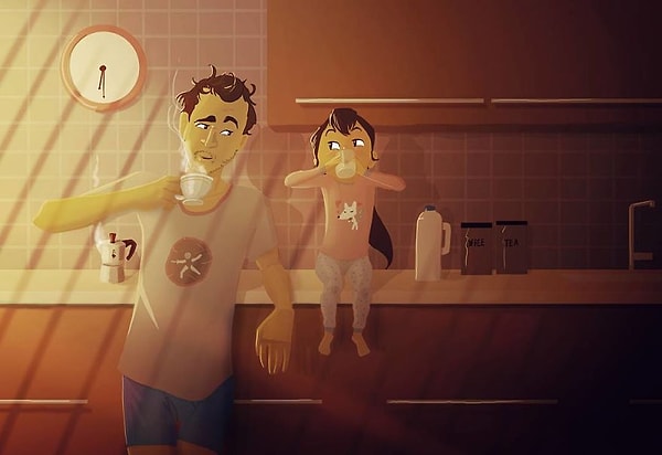 1. Утренние часы с родителями.