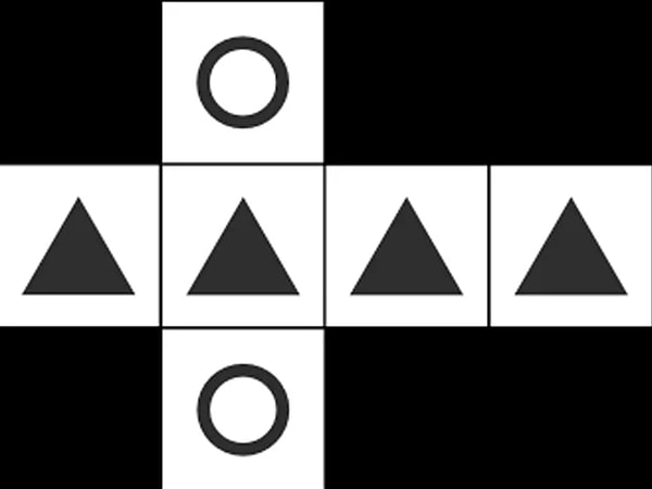 4. Какой кубик НЕ получится, если сложить его развернутую версию?
