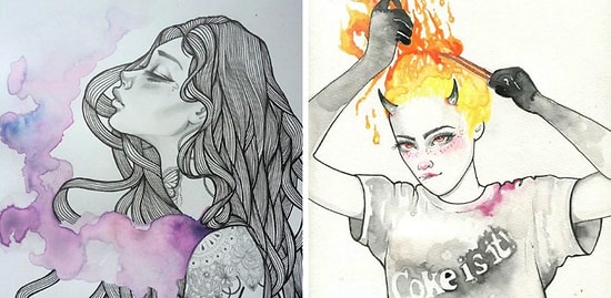 Дерзкие иллюстрации, раскрывающие темные женские секретики