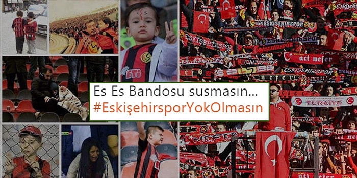 Yok Olmanın Eşiğindeki Eskişehirspor'a Sosyal Medyadan Tam Destek