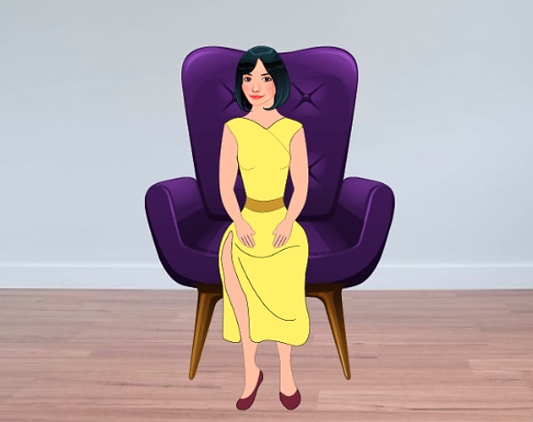 Руки на коленях: