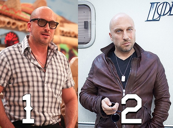 7. На каком снимке Нагиев младше?