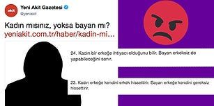 Yeni Akit’ten Kadınları Tam ve Yarım Olarak Ayıran “Kadın mısınız Yoksa Bayan mı?” Başlıklı Skandal Anket