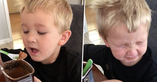 Реакция ребенка на какао без сахара - бесценна!