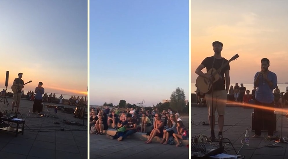 Malmö'de 'Ne Ağlarsın Benim Zülfü Siyahım' Türküsünü Söyleyen Sokak Müzisyenleri