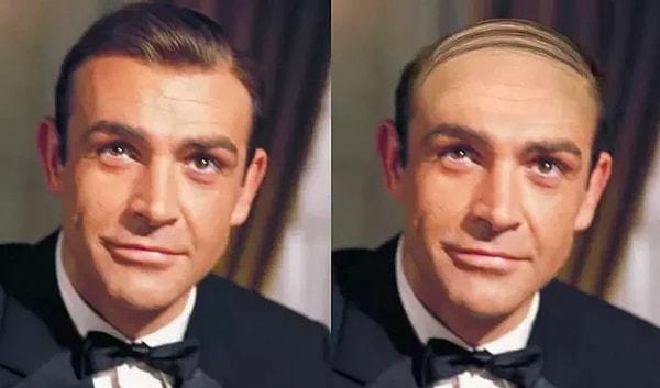 66. Sean Connery, James Bond'u canlandırırken 'toupee' (küçük peruk) takıyordu.