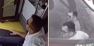 Yolun Karşısına Geçmeye Çalışan Görme Engellinin Yardımına Koşan Otobüs Şoförü