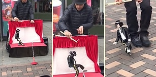 Michael Jackson'ın Kuklasını Oynatan Sokak Sanatçısından Muhteşem Performans