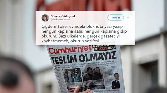 Cumhuriyet Gazetesinden Dört Ayrılık Haberi... Çiğdem Toker 'Hoşça Kalın' Dedi