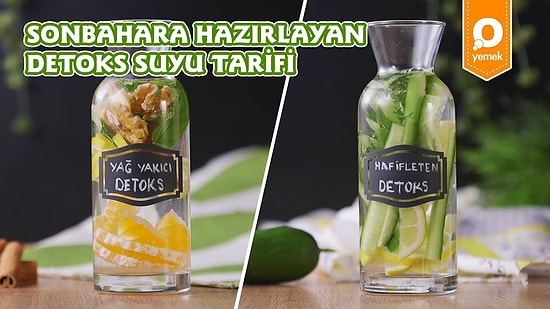 Hem Sıcaklara Hem Fazla Kilolara Veda Zamanı! Sonbahara Hazırlayan Detoks Suları Nasıl Yapılır?