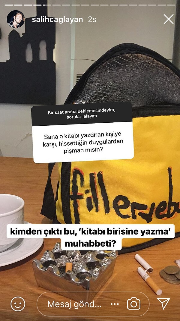 Kitapları biri için yazmadığını,
