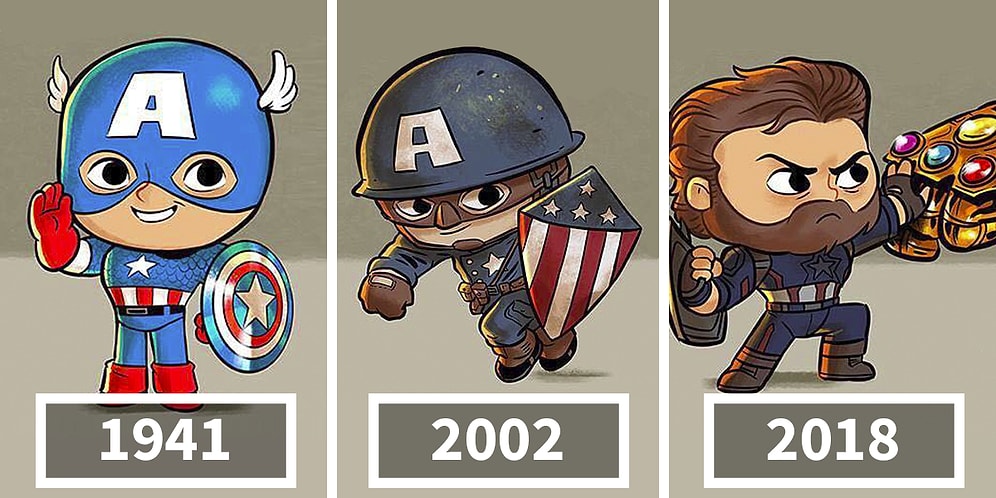 Художник наглядно показал, как эволюционировали иконы поп-культуры