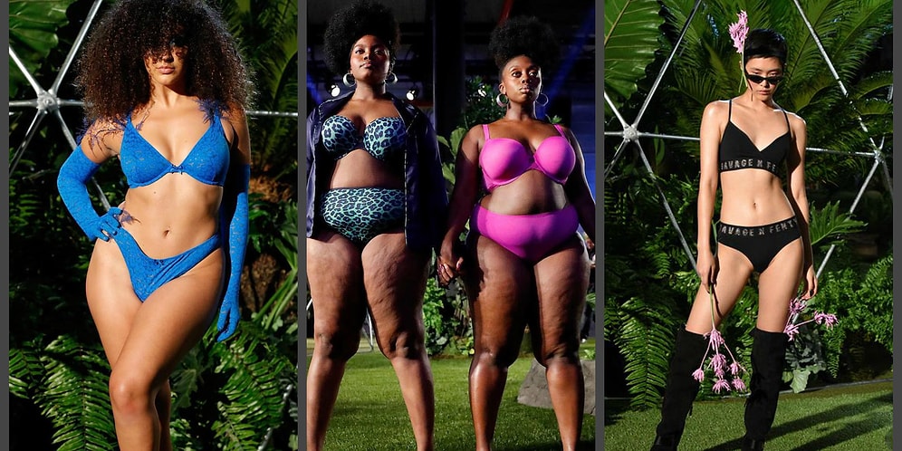 Нестандартные модели и предродовые схватки: в Нью-Йорке прошел показ нижнего белья от Рианны