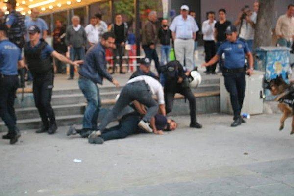 Ankara'da da İnşaat-İş’in çağrısıyla Sakarya Meydanı’nda eylem yapılmak istenen eyleme polis müdahale etti.
