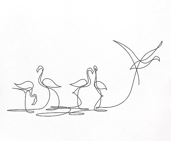 Tek Bir Çizgi İle Minimalist Resimler Yapan Sanatçılardan Muhteşem Çalışmalar