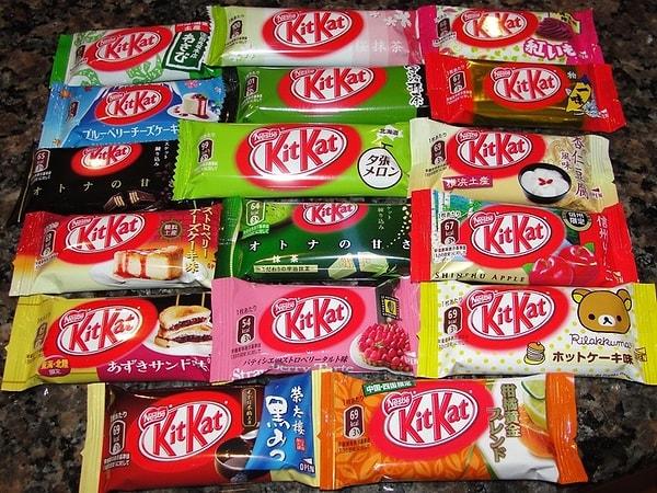 8. Japonya'da dünyaca ünlü markaların birbirinden farklı tatlarını deneyebilirsiniz...