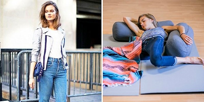 Как сделать так, чтобы джинсы сидели идеально? Новое решение проблемы заключается в том, что в них необходимо поспать