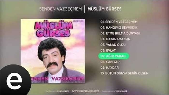 Müslüm Gürses - Ağır Yaralı Şarkı Sözleri