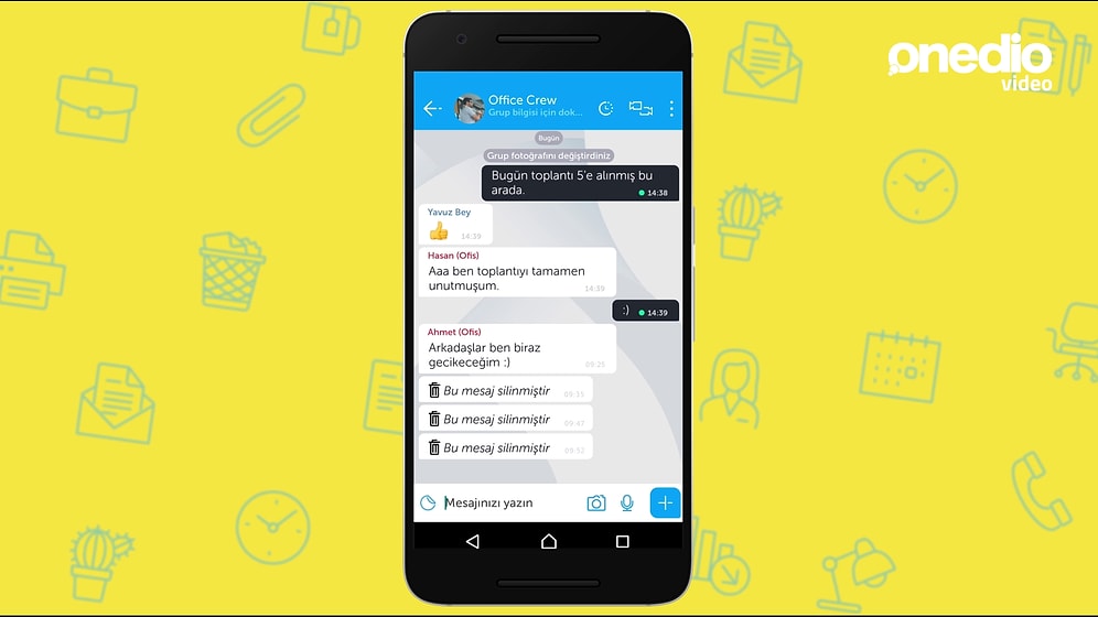 Ofis Mesaj Gruplarında Bulunan 7 Tip