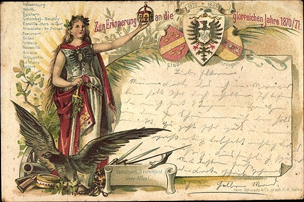 8. Персонификация Германии тоже представлена в мужском роде. Как зовут символ этой страны?