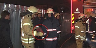 Yangında Zarar Görmesin Diye Türk Bayrağını Cebine Koyan İtfaiyeci
