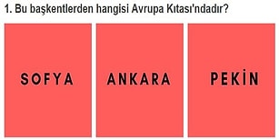 Bu Testte Sadece Coğrafya IQ'su 130 Üstünde Olanlar Başarılı Oluyor!