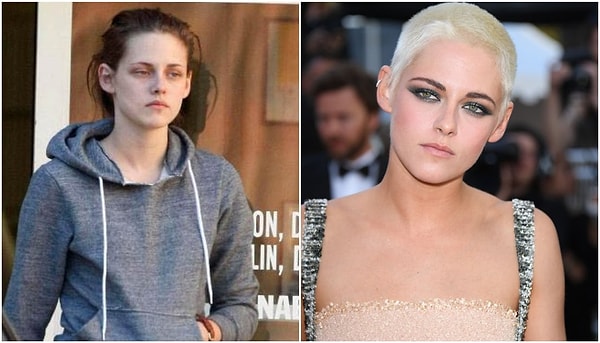 12. Кристен Стюарт вне съемок не пользуется косметикой от слова совсем, иногда кажется, что и о расческах девушка забывает. Может, поэтому она коротко подстриглась?