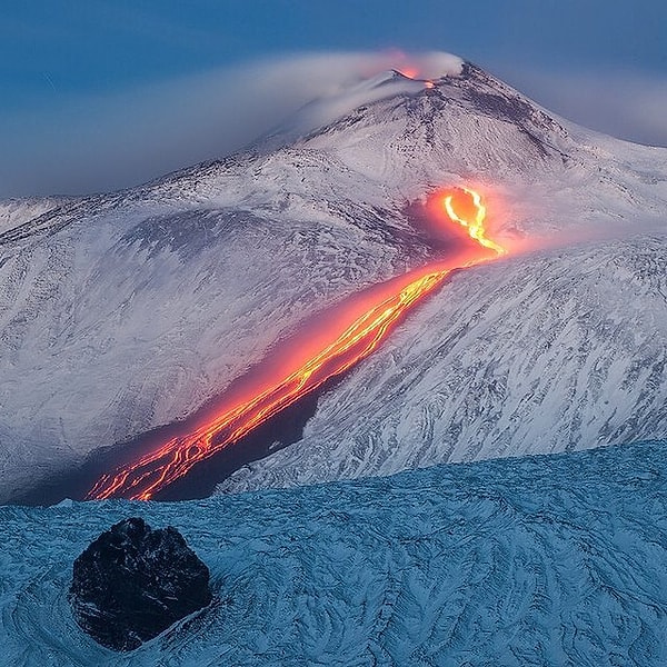 20. Огонь 🔥 и лед ❄ (Гора Этна)