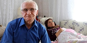 Felçli Eşine 22 Yıldır Sevgiyle Bakan Mesut Amcanın Gözleri Yaşartan Vefası